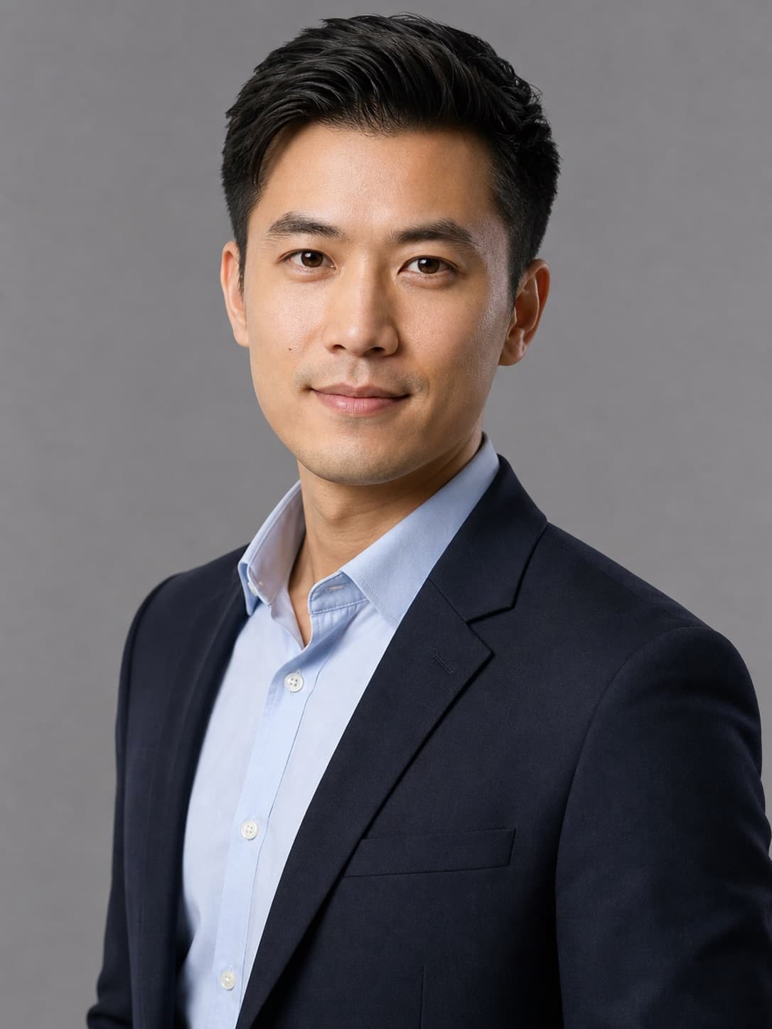 Minimal Grey Headshot
