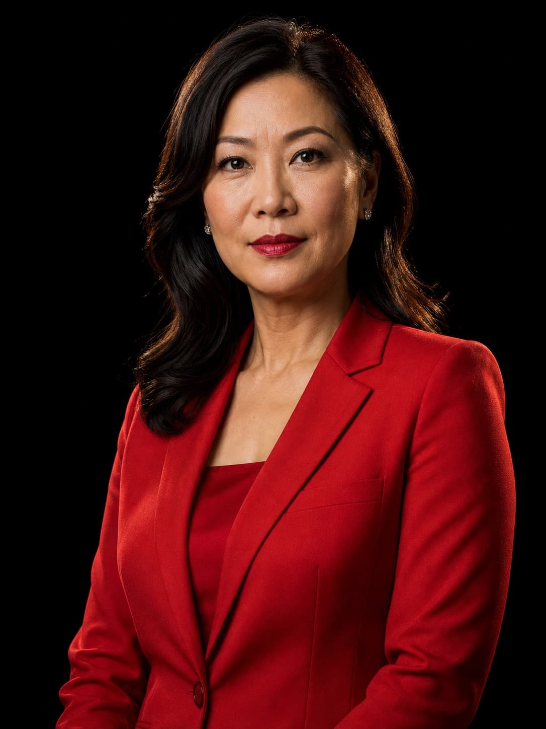 Red Suit Executive Portrait
